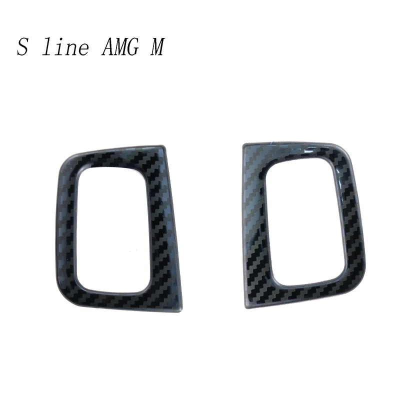 Автомобильный Стайлинг дверные кнопки панели из углеродного волокна авто