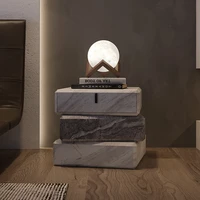 modern luxury home furniture bedroom small natural marble modern bedside table night stand for bedroom furniture