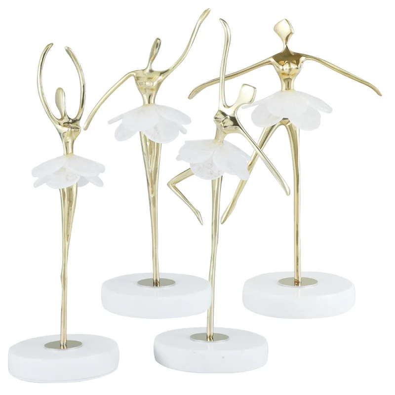 

Ballet Girl Decoration Metal Marble Living Room/ Wine Cabinet/Hallway Nordic Style Creative Ornaments