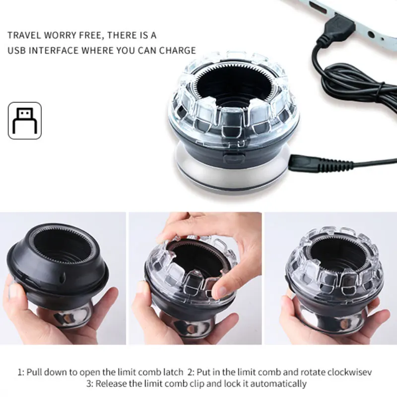 Машинка для стрижки волос НЛО электрическая ровный триммер мужчин моющаяся