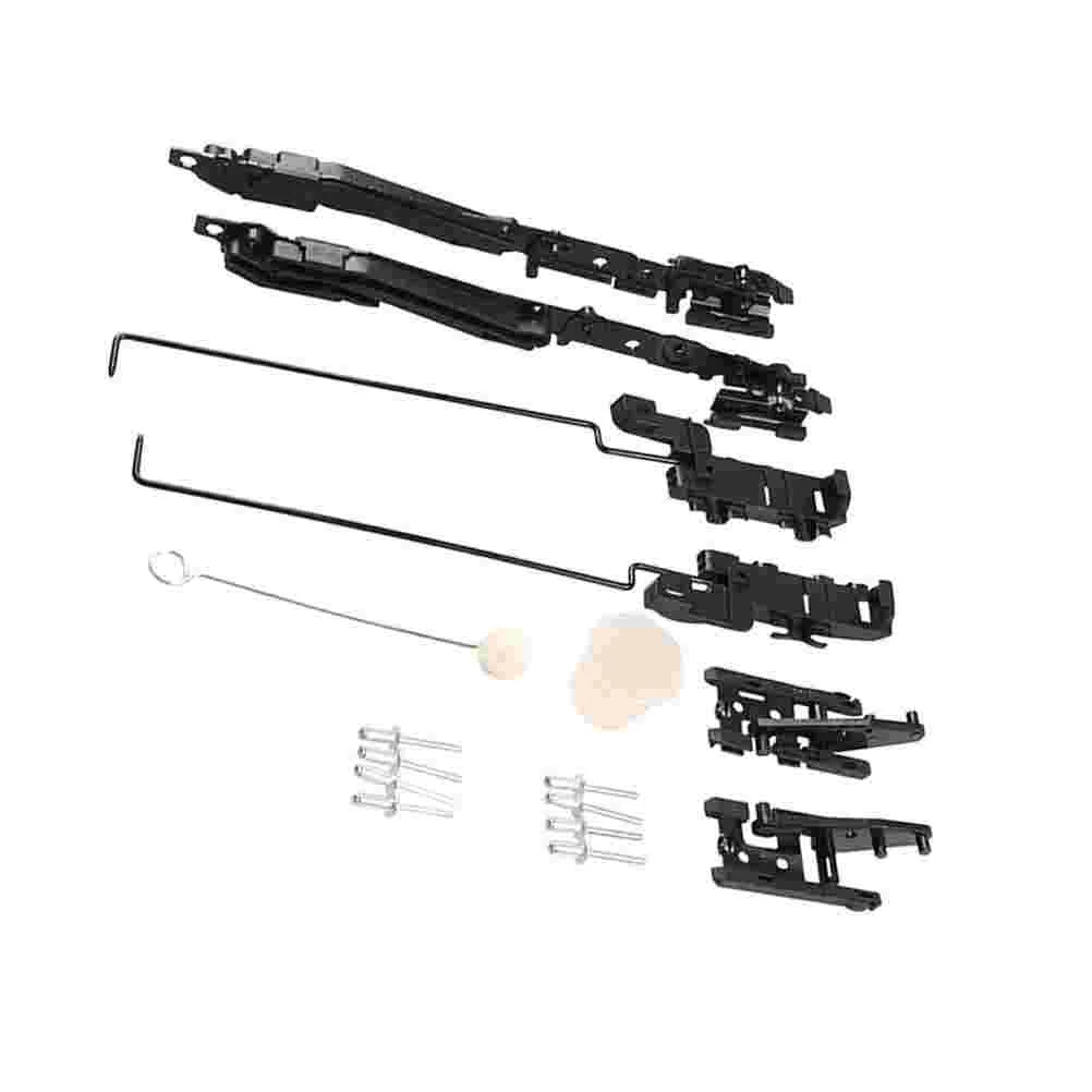 

16pcs Car Sunroof Repair Kit Lifting Arms Cam Mounts Slot Guides Rivets for Car Vehicle (Black)