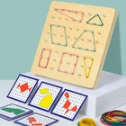 Новая Большая обучающая Математика детская игрушка с использованием резиновой ленты для маникюрной доски разной формы с резиновым носком и карточками