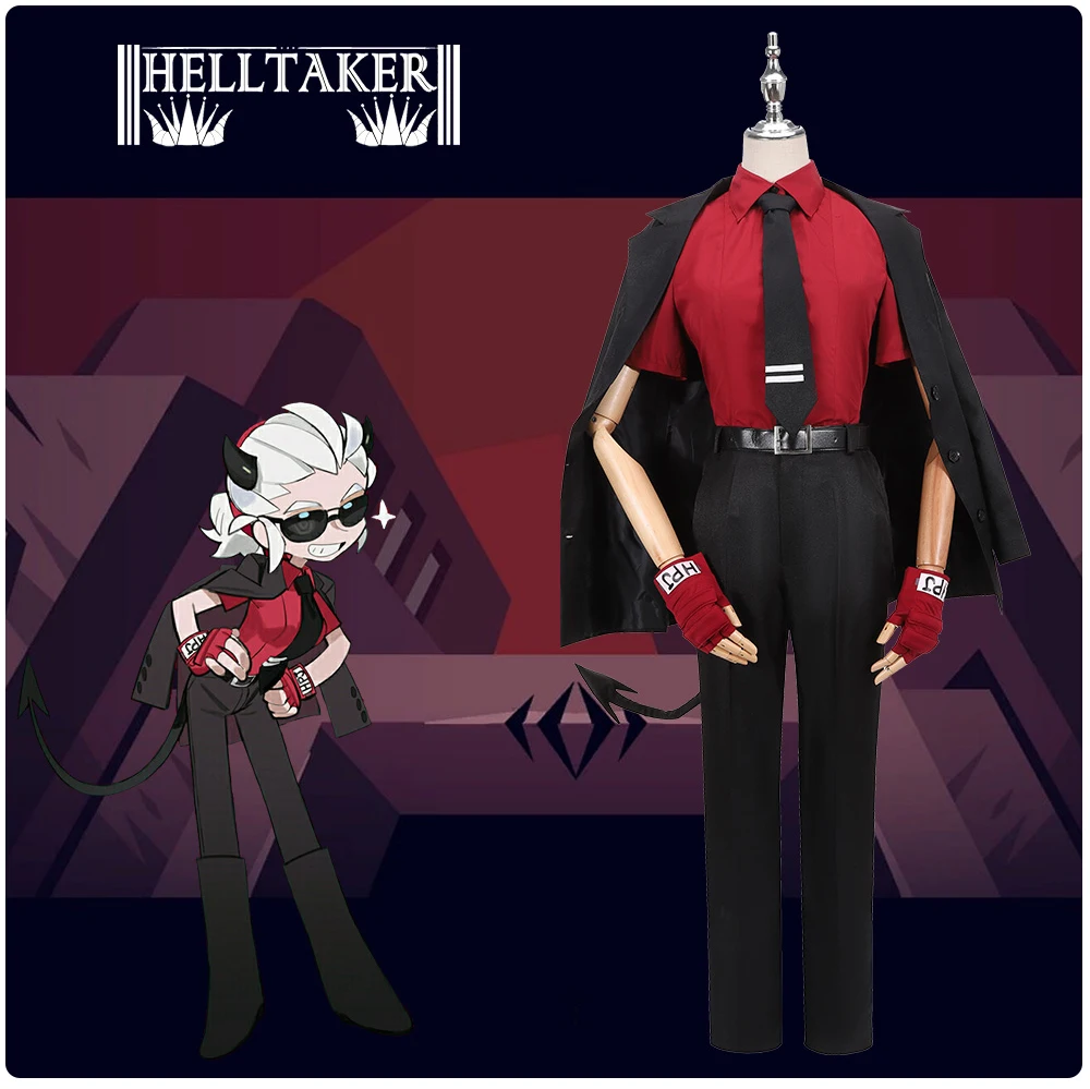 Костюм для косплея блейзер рубашка штаны хвост уши Хэллоуин костюм демона |