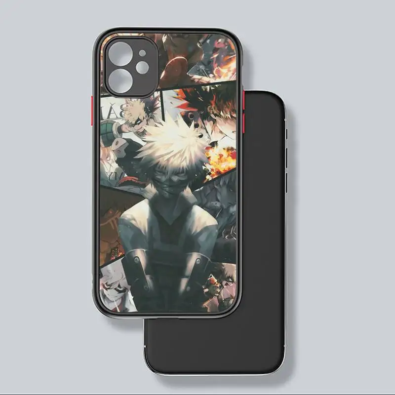 

Shoto Todoroki Boku anime Phone Case Matte Transparent for iPhone 7 8 11 12 s mini pro X XS XR MAX Plus coque