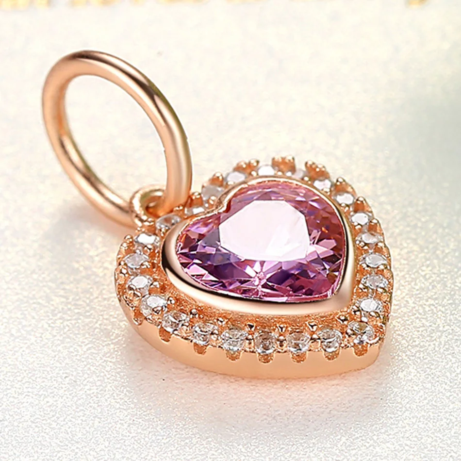 Стерлингового серебра 925 фиолетового цвета с украшением в виде кристаллов форме