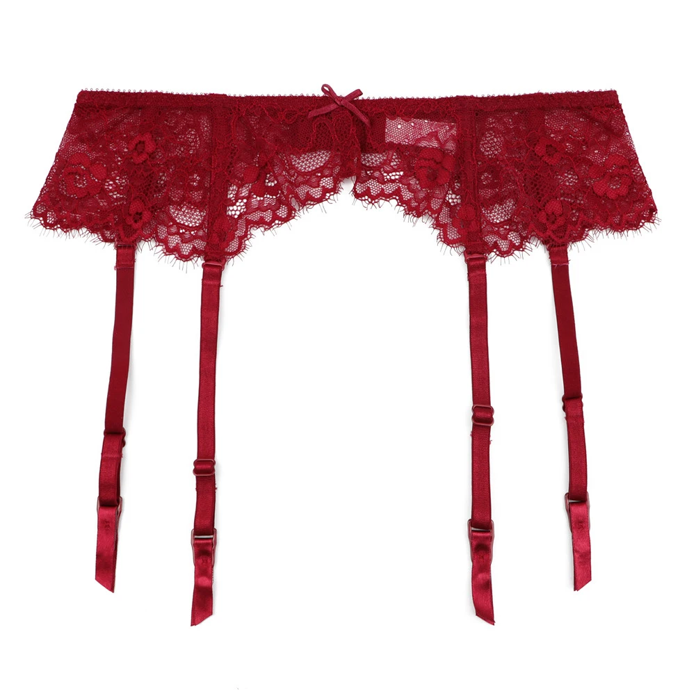 Сексуальные женские кружевные подвязки черные/белые/красные/зеленые/Гари