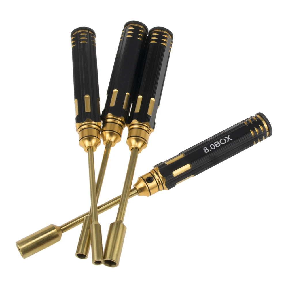 

1set 4/5.5/7/8mm Hex Driver Set Multi-Function Hexagon Head Socket Screwdriver RC Tools for FPV Drone Model Car Repair