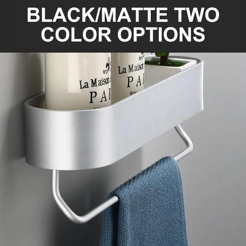 

Wall Mount Bathroom Shelf Rack Bath Shower Storage Organizer Holder