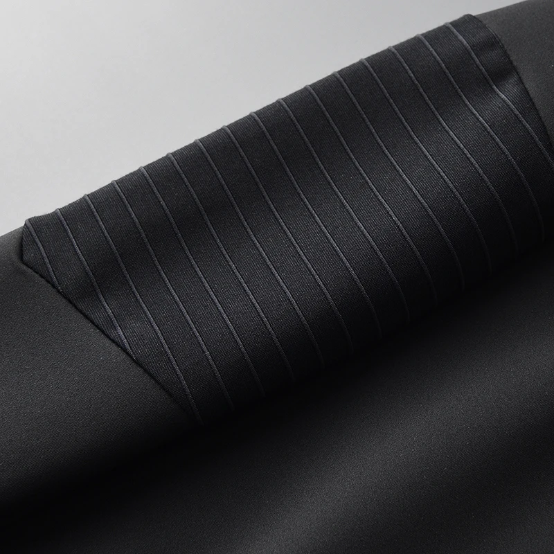 

autumn Spring and new small sleek Arctic collar high quality black chest men's m-4xl