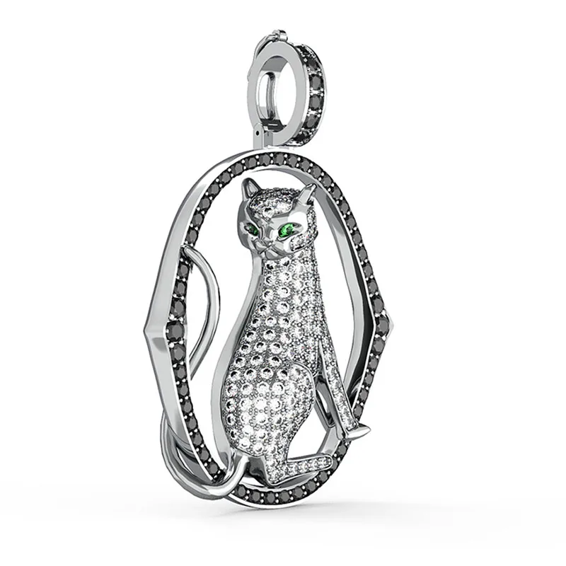 кулон бижутерия цепочка на шею женская Подвеска в виде кошки ожерелье животного