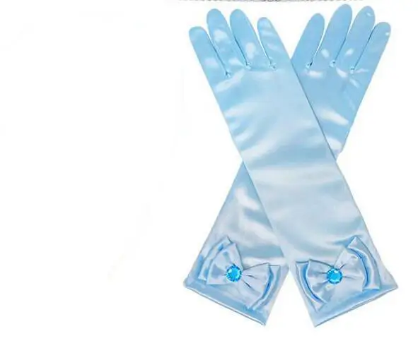 Gloves Платье Эльзы г. Kindstraum/платье для маленьких девочек платье принцессы, одежда карнавальный костюм Эльзы вечерние платья с короной для детей от 3 до 10 лет DC019 - Цвет: Gloves
