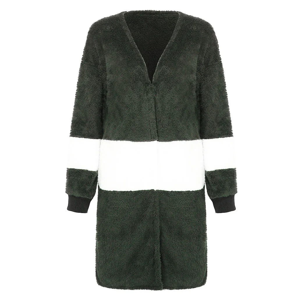 Женский кардиган с вышивкой и карманами|Куртки из искусственного меха| |