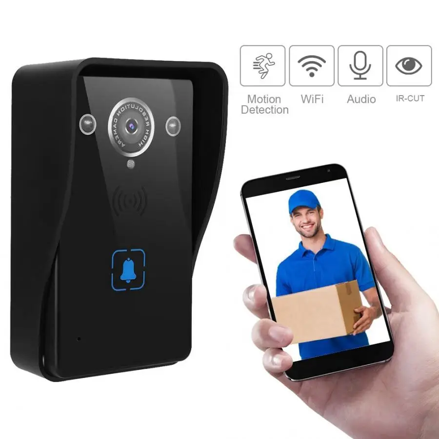 Визуальный дверной звонок Smart WiFi видеокамера приложение для разблокировки
