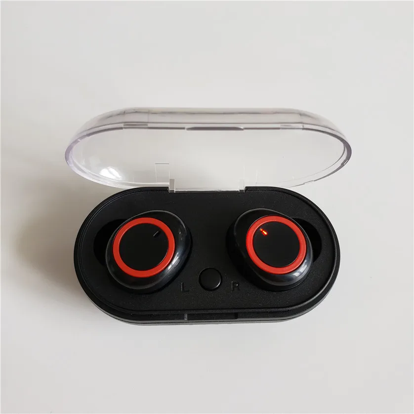 TWS 5,0 Bluetooth наушники 3D стерео беспроводные наушники с двойным микрофоном BT 5,0 In-наушники с системой Handsfree спортивные бутоны - Цвет: Черный