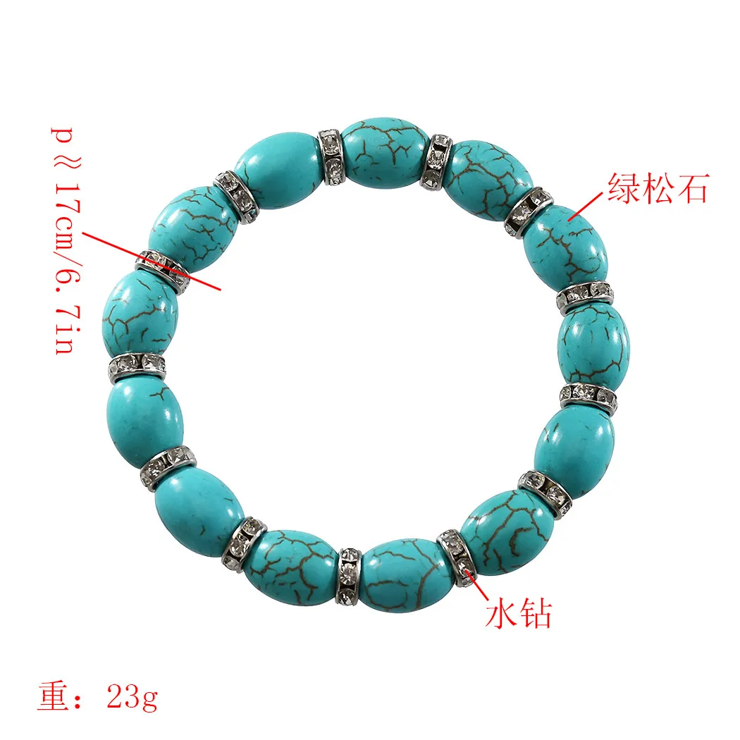Этнические тибетские ювелирные изделия металлические браслеты с зеленым камнем