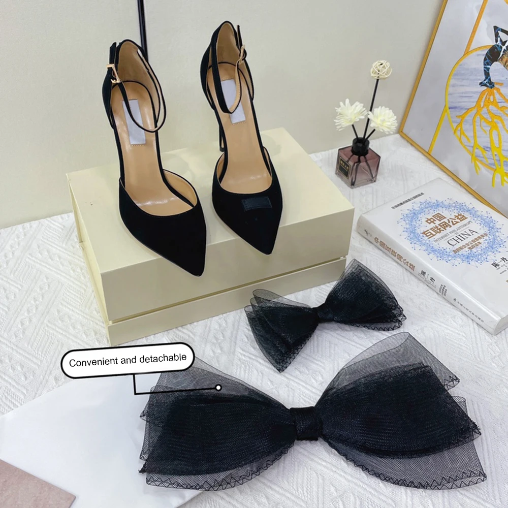 Сандалии женские на шпильке брендовые дизайнерские босоножки с острым носком