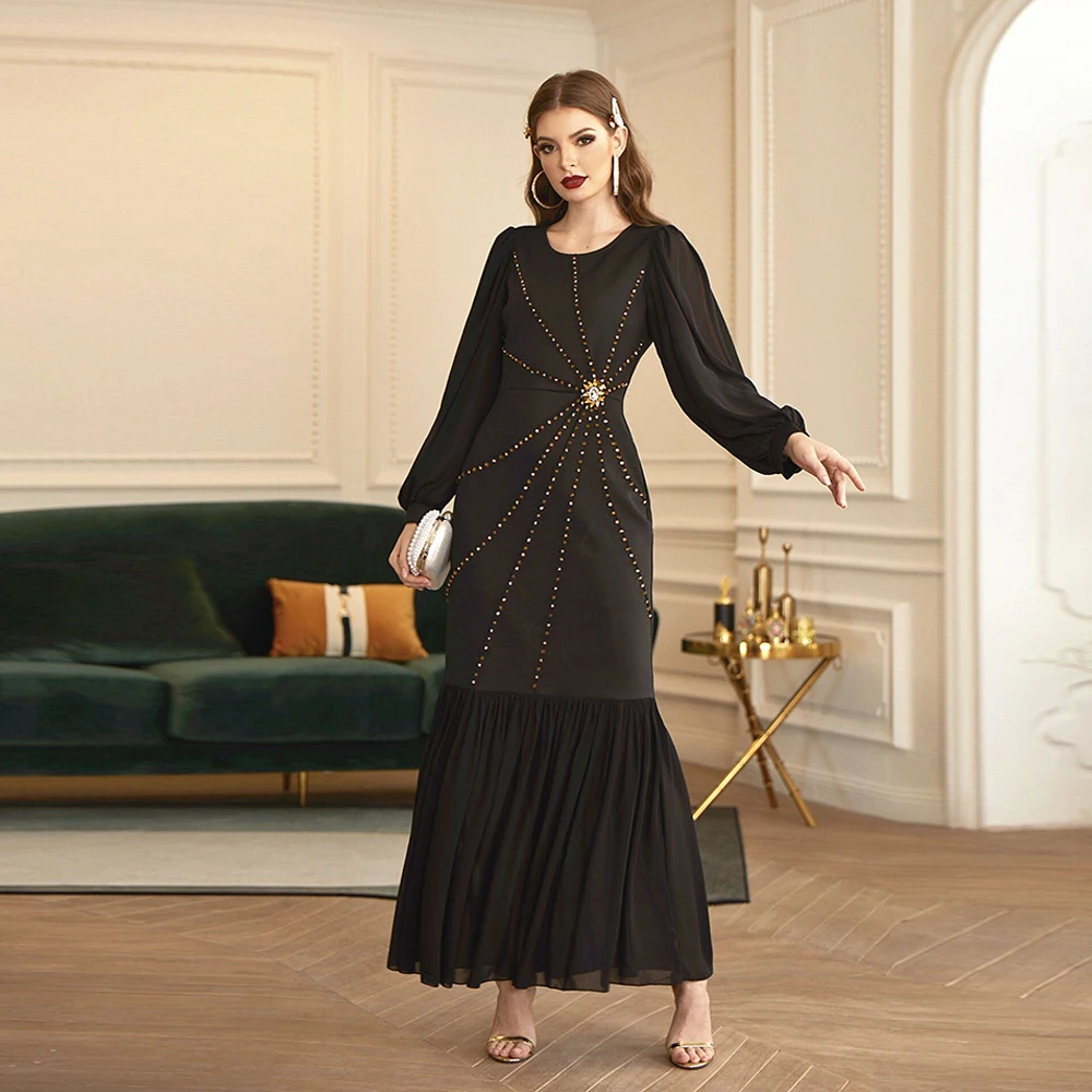 Абайя Дубай Турция арабский хиджаб мусульманское платье мусульманская одежда