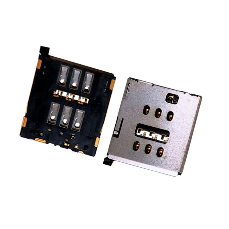 10Pcs Sim Card Reader Slot Tray Holder Connector Socket For Iphone 6S 6SP 6SPlus 8 8P 8G 8Plus Plus 5C 5S 5GS 5SE SE 2016 2020 | Мобильные