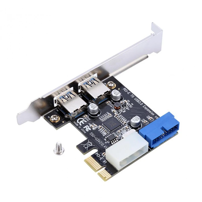 Usb 3 0 Pci E адаптер для расширения карты внешний 2 порта Usb3.0 концентратор внутренний