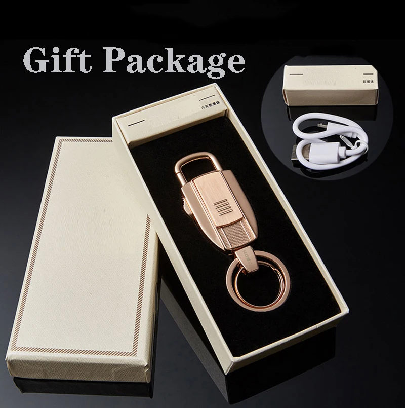 JOBON Брелок Зарядное устройство USB Зажигалка кремниевого типа металлическая