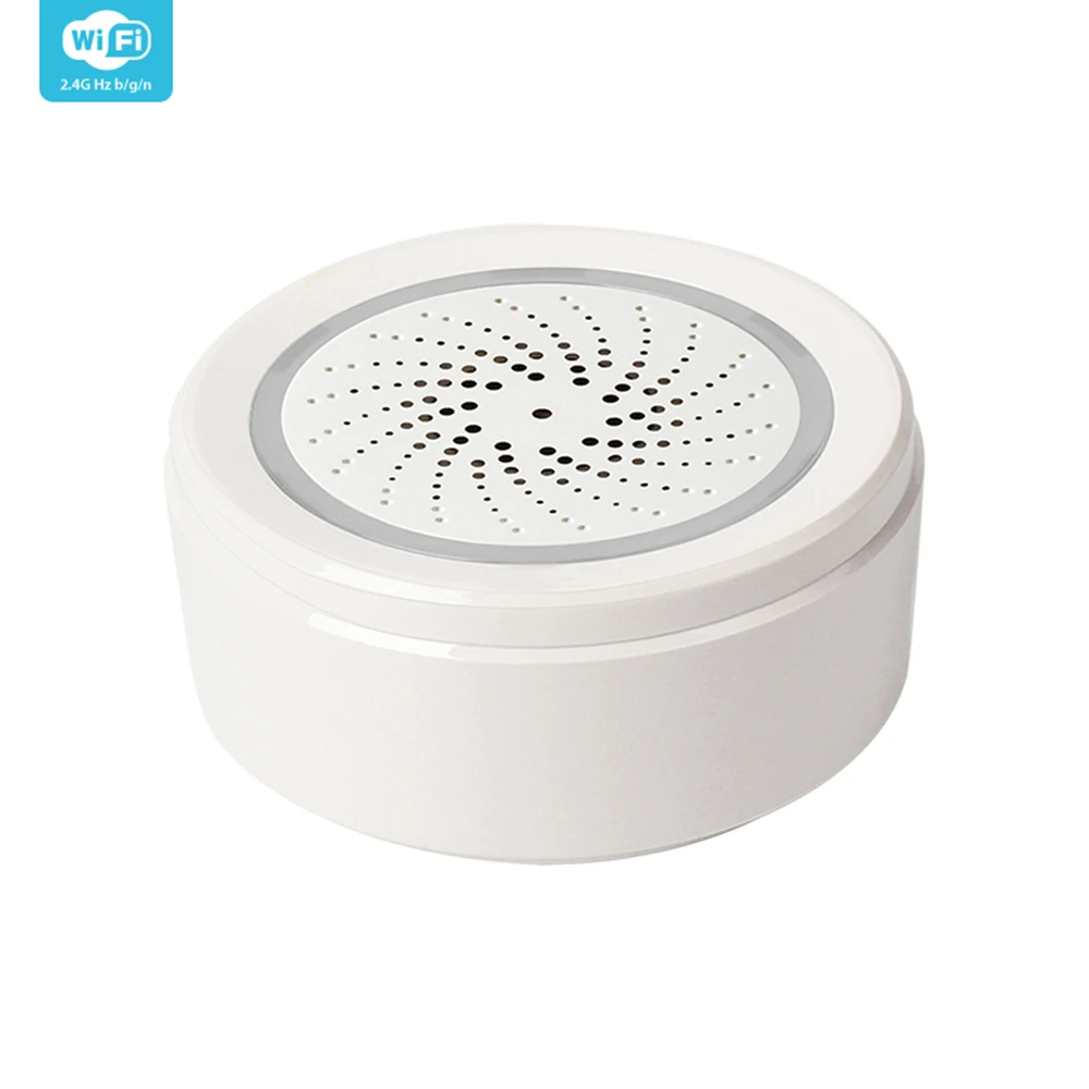 Белая Беспроводная сирена 2 4G USB 120dB датчик сигнализации термометр гигрометр