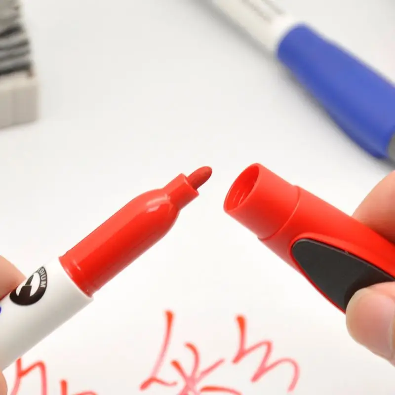 

8 Colors Magnetic Whiteboard Marker Pens with Eraser Erasable Fine Nib Student Office School Supplies