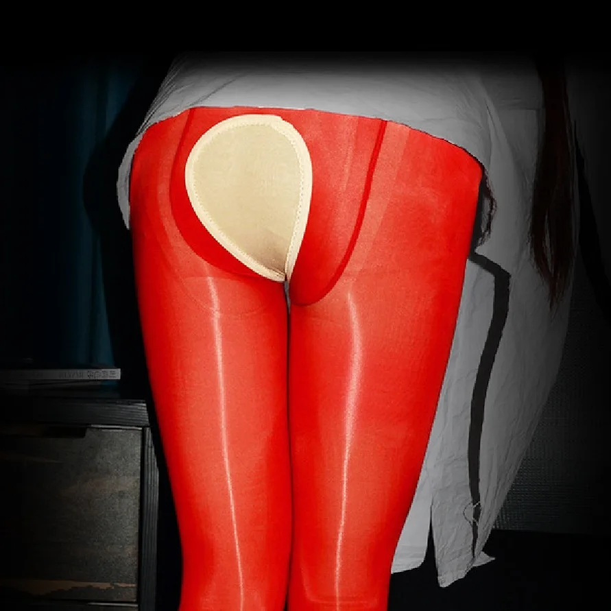 Женские колготки с открытым седлом 912 иглы 8D дышащие без промежности шелковые