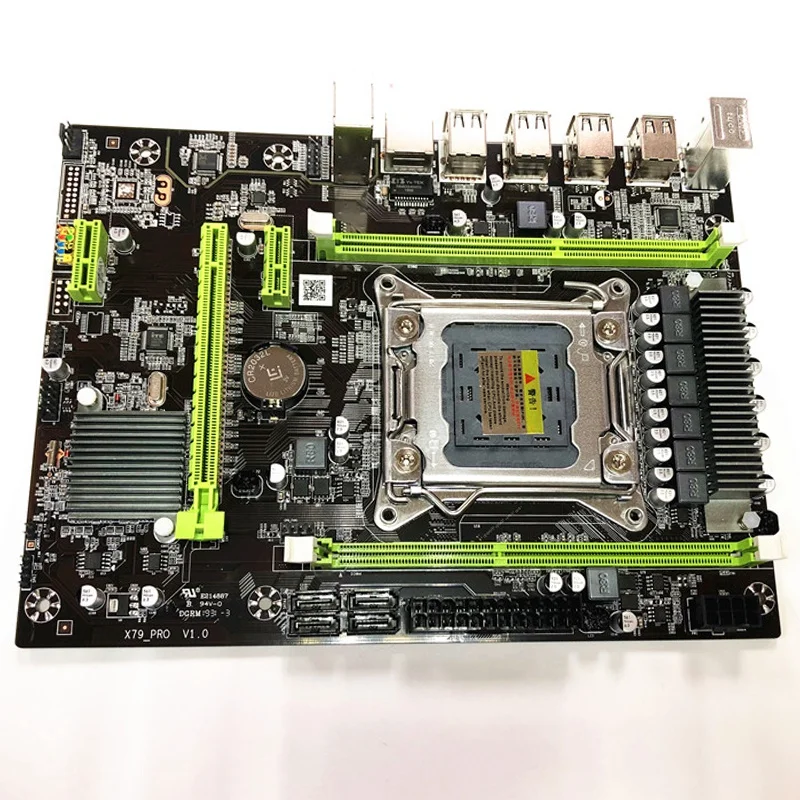 Комплект материнской платы X79 с LGA2011 Combos Xeon E5 2620 ЦПУ 2 шт. x 4 ГБ = 8 Гб памяти DDR3 ОЗУ 1333