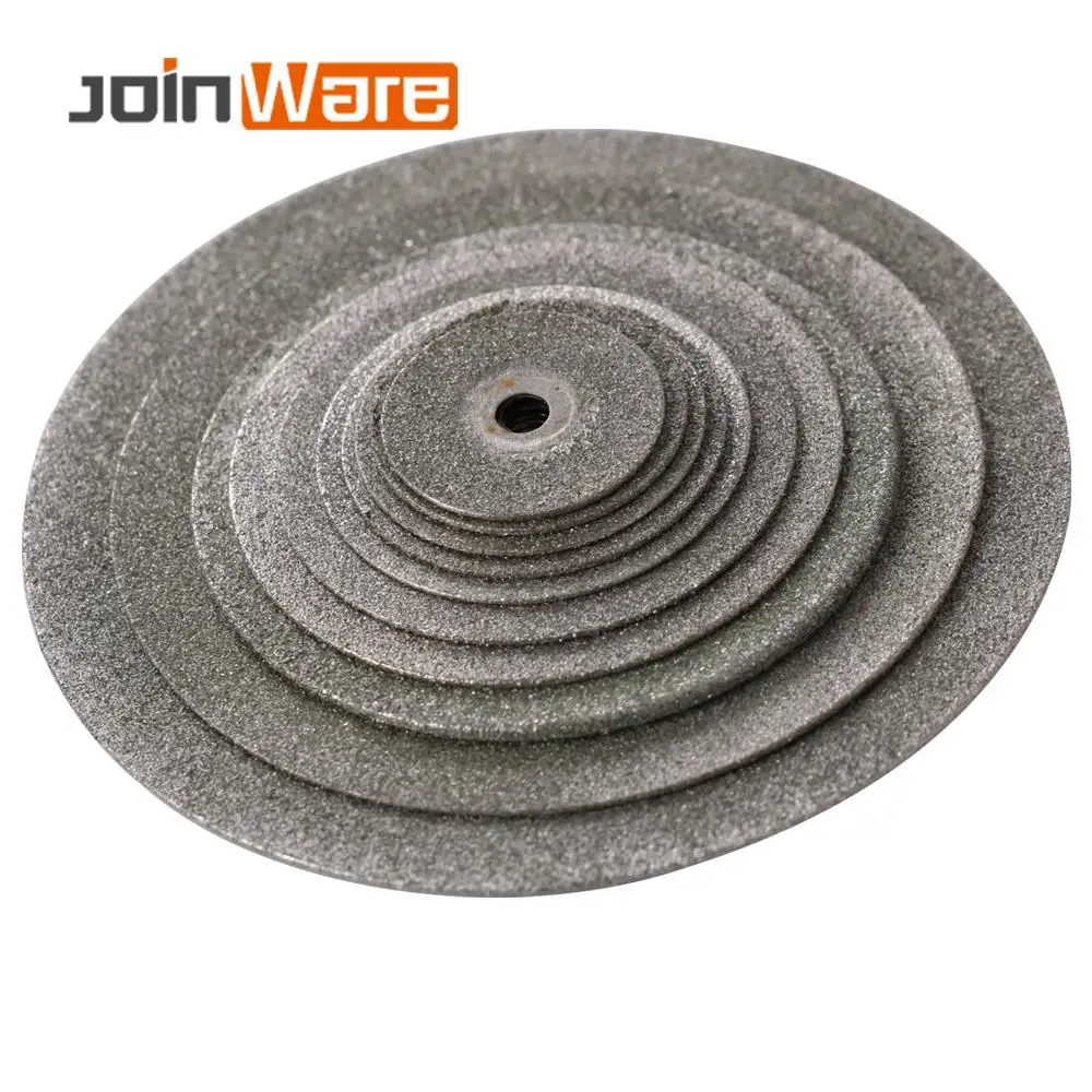 

12Pcs/Set 16-60mm Mini Diamond Saw Blade Silver Cutting Discs with 3mm Shaft Size for Dremel Drill Fit Rotary Tool