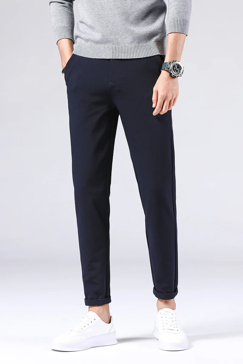 

2021new style Men's clothing pants elastic Trousers suit male classic fashion summer Slim social Business dress pant
