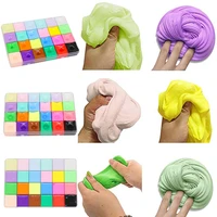 500ml 24 color fluffy slime glue butter modelling slimes supplies diy plasticine clay for kids non sticky stress relief toy fe