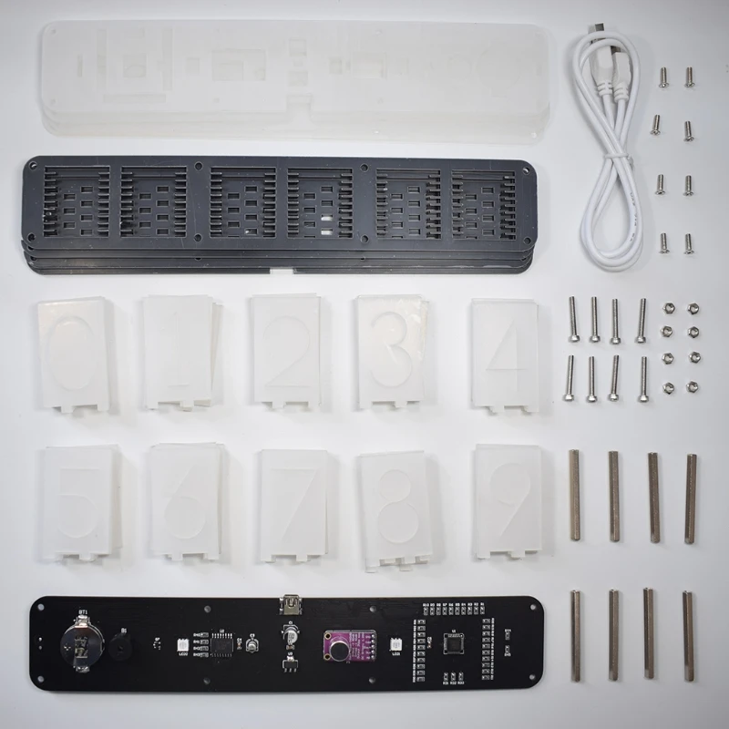 DIY Наборы RGB светодиодный подражать часы свечение трубки музыкальный спектра