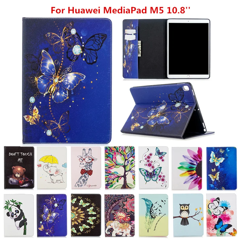 

For Huawei MediaPad M5 10 Pro M5 10.8" CMR-AL09 CMR-W09 CMR-W19 Case Fashion Painted Tablet Cover Funda For Huawei M5 10.8 Case