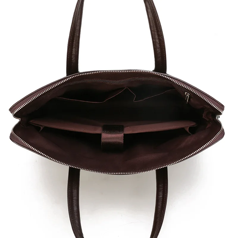 Мужские деловые сумки через плечо из мягкой искусственной кожи новая модная