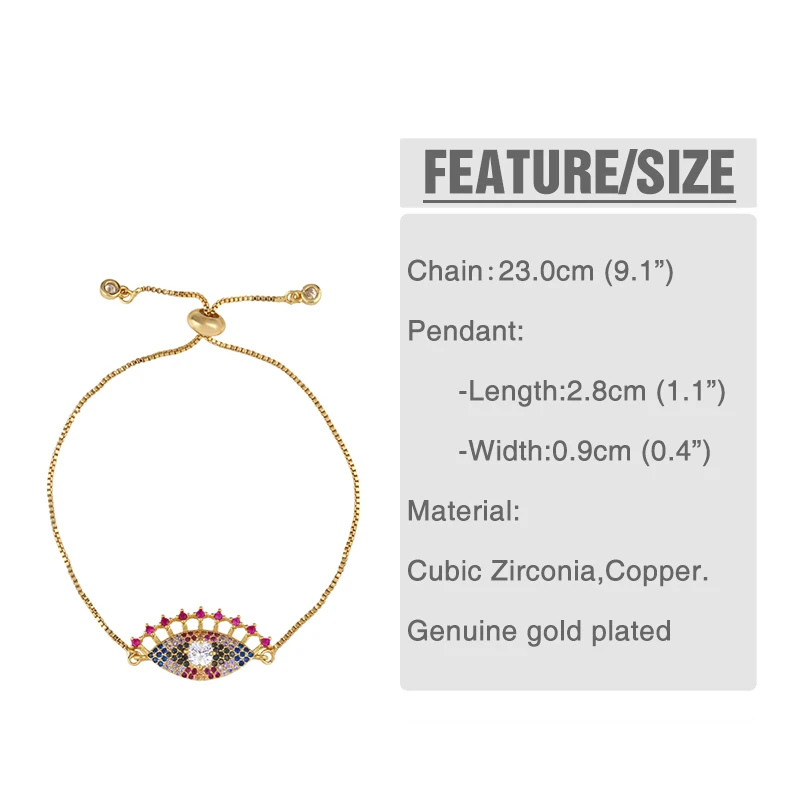 Цветной Злой Глаз Хамса ручной регулируемый браслет с надписью наборы для женщин