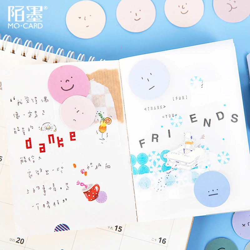 Mo. Card Little expression Мини бумажные дневники наклейки Скрапбукинг декоративные