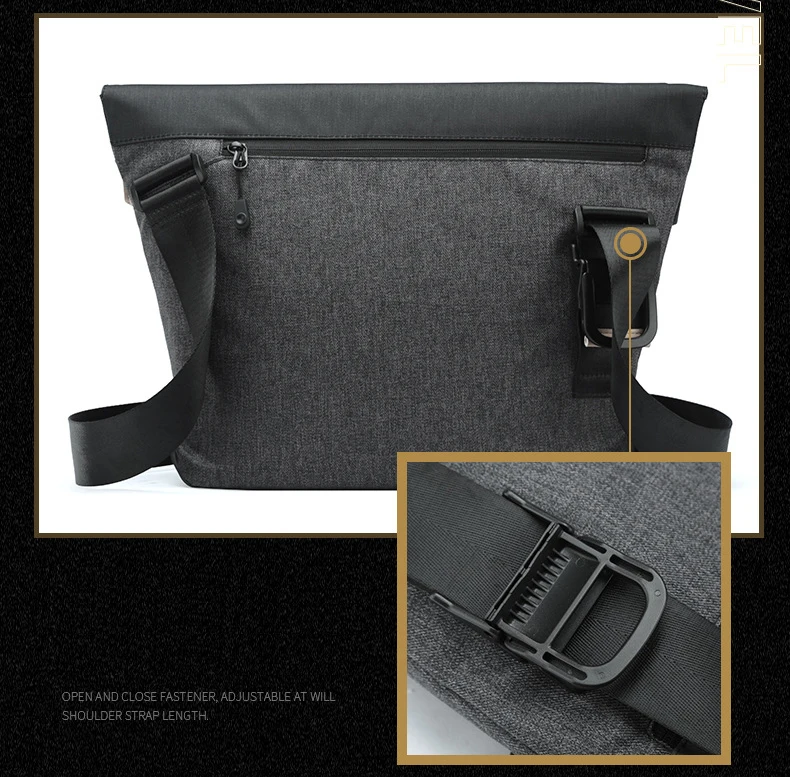 Водонепроницаемая оксфордская сумка для ноутбука 13 дюймов мужская через плечо