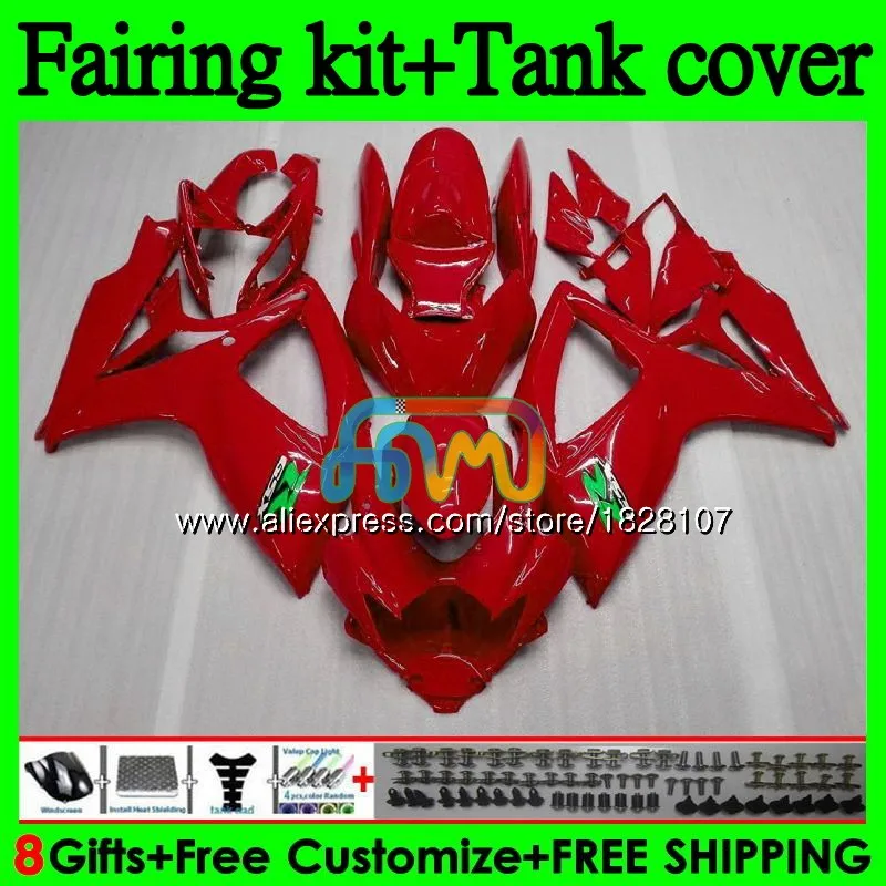 

+Tank K6 For SUZUKI GSXR 750 600 ALL Red sale 600CC 750CC GSX-R750 95BS.42 GSXR750 GSXR-600 K6 GSXR600 06 07 2006 2007 Fairings