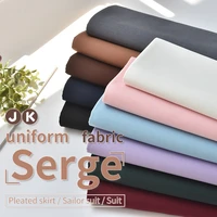 150cmx50cmpcs tr blended fabric serge school uniform jk uniform sailor suit suit pleated skirt pants diy apparel fabric
