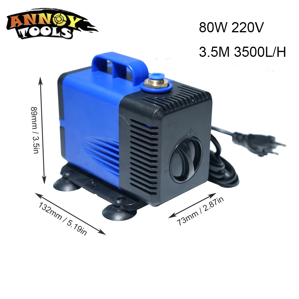 Погружной водяной насос 80 Вт 3 5 м 220 л/ч в для фрезерного станка с ЧПУ кВт/кВт