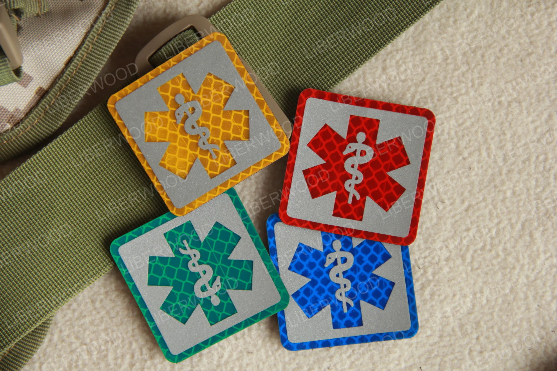 Светоотражающий медицинский EMT Star of Life многоцветный спасательный IR Chapter армейский значок крест тактический боевой аппликация эмблем обруч и петля