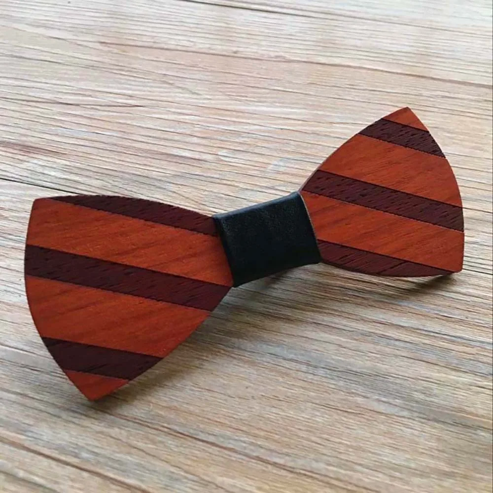 C5 Новые Классические мужские и женские свадебные бабочки, настоящий деревянный лук-галстук, модные повседневные деревянные галстуки-бабочки ручной работы для рождественских подарков - Цвет: C5