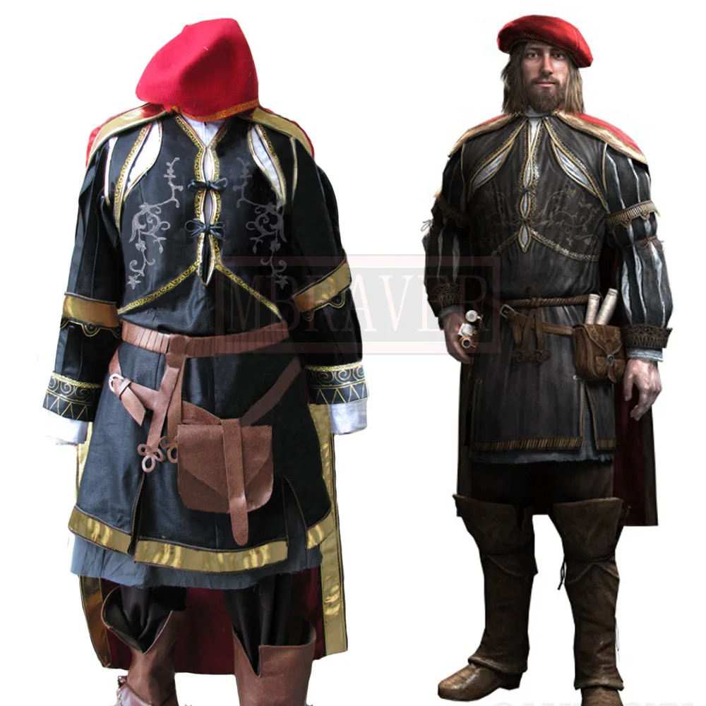 Костюм для косплея Леонардо да Винчи аниме одежда Хэллоуина униформа на