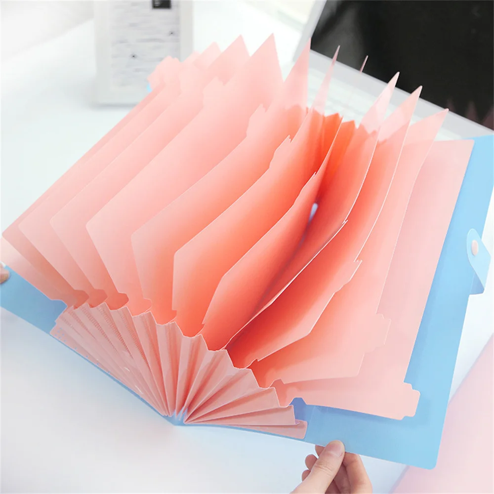 

1pc A4 Folder Multi-layer Organ Bag Storage Data Bag Document Bag File Organizer Stationery Office Stationery Storages Supplies