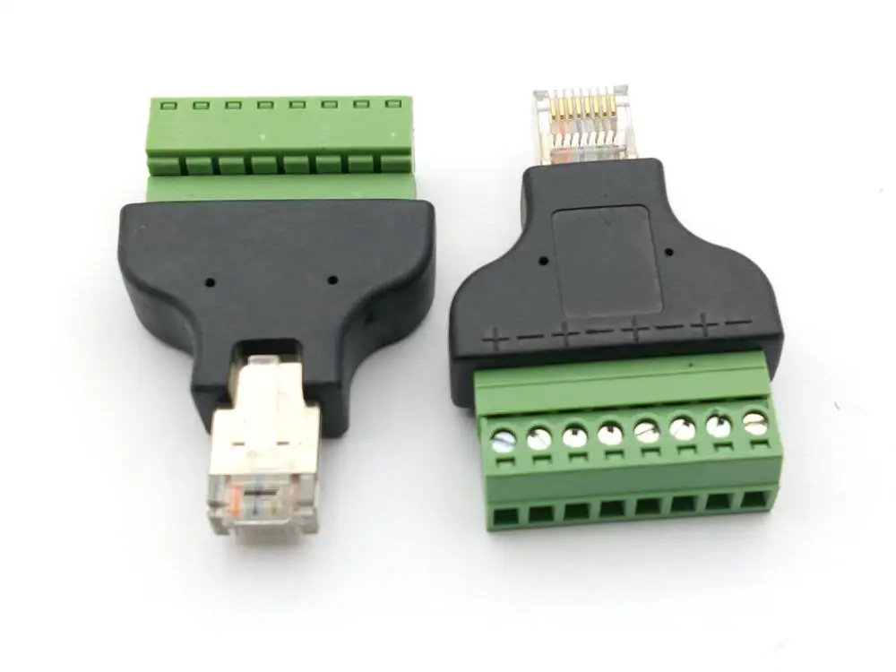 1 шт. 8-контактный винтовой адаптер RJ45 8P8C для кабеля Cat5 Cat5e | Обустройство дома