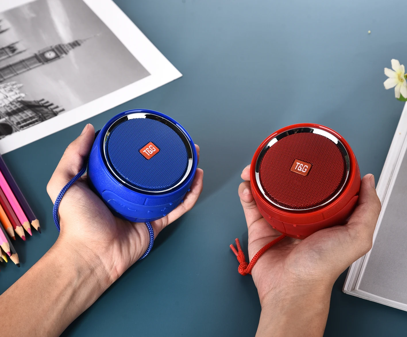 Bluetooth-стереоколонка TG536 FM-радио AUX USB TF Беспроводная колонка уличный маленький