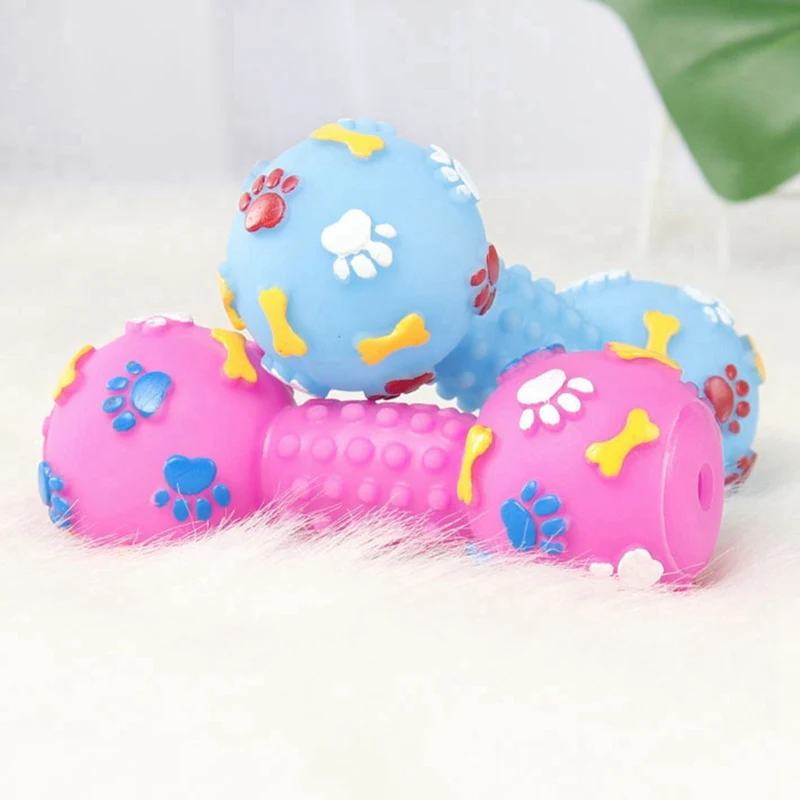 

Pet Pvc Toys Pet Dog Colorful Chew Toys Durable Interative Cleaning Teeth Molar Toys Solving Boredom For Dog Supplies