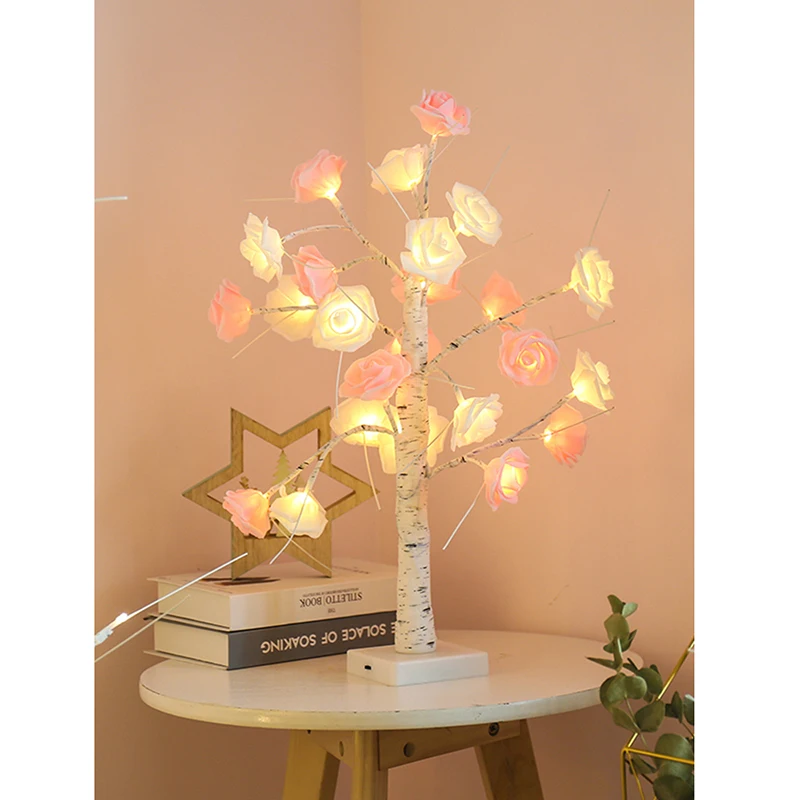 Светильник в виде Розы на дерево 45 см 60 см|Праздничное освещение| |