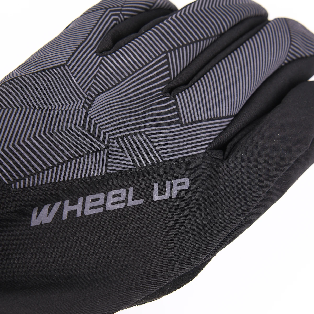 

Winter Adults Gloves Fashionable Waterproof Cycling Gloves for Women Men, Black Gray/Fluorescent Yellow