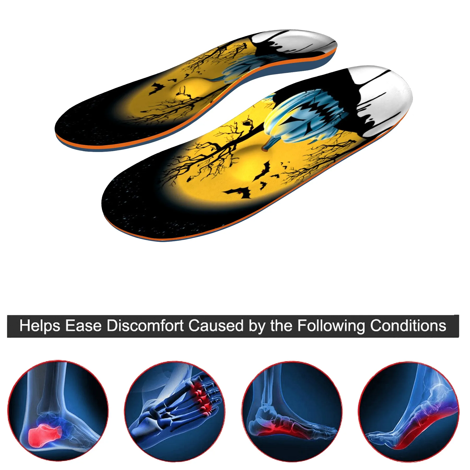 Flat Feet Arch Support Orthopedic Insoles Plantar Fasciitis Template Cushion Heel Pain Orthotics Sole Sneakers Shoes Inserts